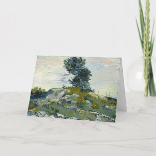 Cartão Rochas com Carvalho, Pintura a Óleo de Van Gogh