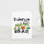 Cartão Rochas da ciência dos sapos<br><div class="desc">Dois sapos com casacos do laboratório e os óculos de proteção de segurança que fazem experiências do laboratório em t-shirt das rochas da ciência, em hoodies, em botões, em cartões, em canecas, em ímãs, em chaveiro, em jornais, em mousepads, e em outras rochas roupa e presentes da ciência que são...</div>