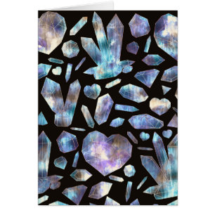 Cartão Rochas mágicas do cristal do arco-íris dos