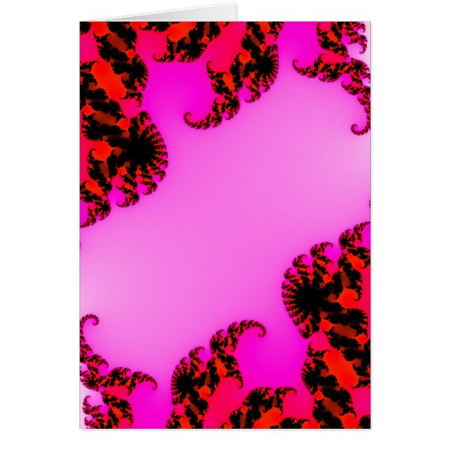 Cartão Rochas rosadas (Frente)