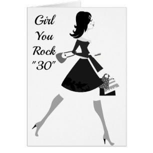 CARTÃO ROCK **** 30**** COM ESTILO E FLAIR