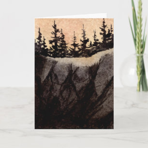 Cartão "Rock Cliff Nº 9" Country Road Greeting Card