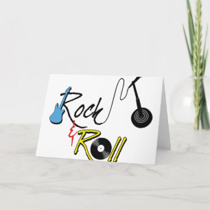 Cartão Rock E Roll