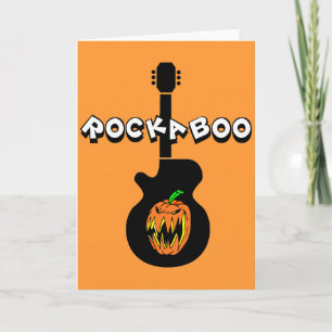 Cartão Rock Halloween engraçado
