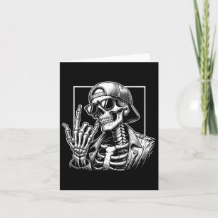 Cartão Rock Hand Halloween Costume Rocker Legal Rock