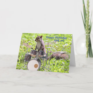Cartão Rock On Birthday Card