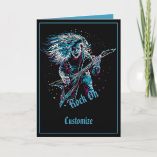 Cartão Rock On Heavy Metal