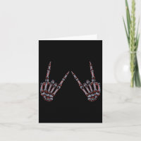 Rock On Rock And Roll Skeleton Hands - Para Concer