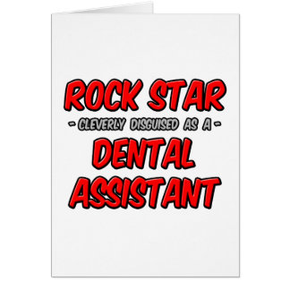 Cartão Rock Star... Assistente dentário