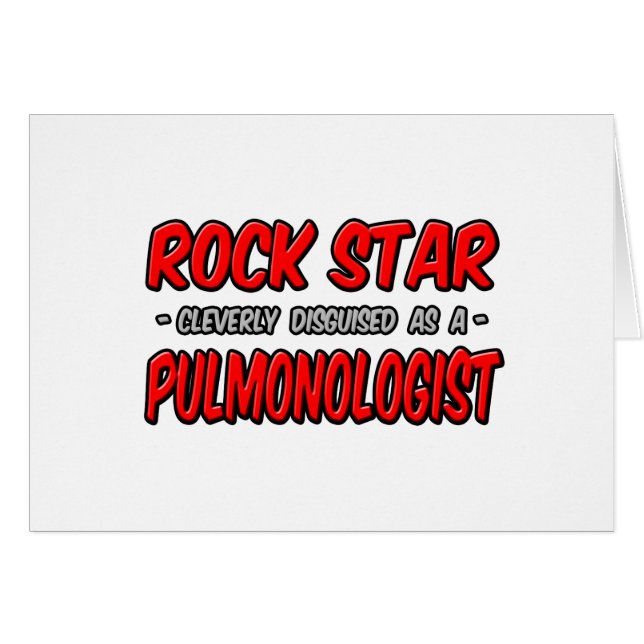 Cartão Rock Star. Pulmonólogo (Frente Horizontal)