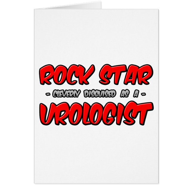 Cartão Rock Star.. Urologista. (Frente)