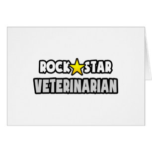 Cartão Rock Star Veterinarian