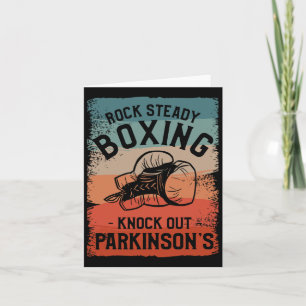 Cartão Rock Steady Boxing elimina a consciência de Parkin