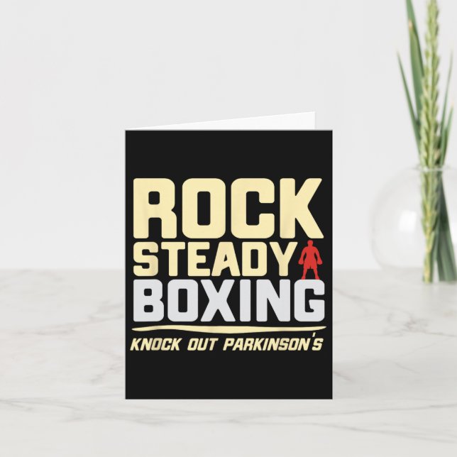 Cartão Rock Steady Boxing Parkinson (Frente)