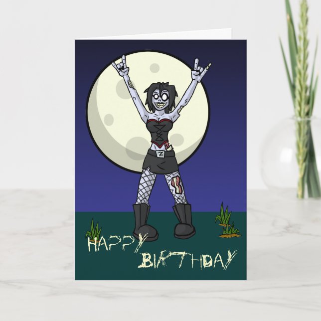 Cartão Rock 'Til You Drop Card (Frente)