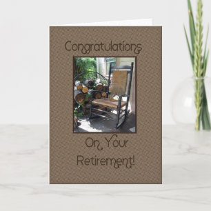 Cartão Rocker de aposentadoria