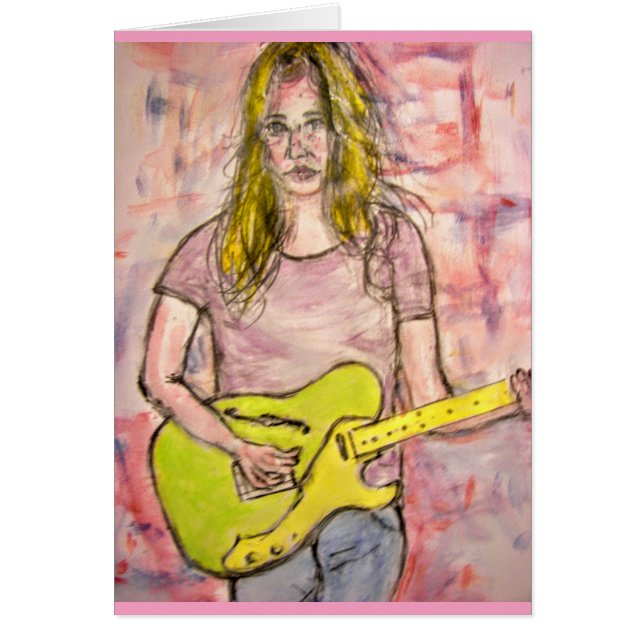 Cartão Rocker Girl (Frente)