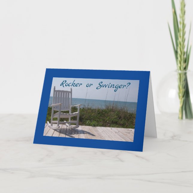 CARTÃO *ROCKER OU SWINGER*? ANIVERSÁRIO SER "AMBOS" (Frente)