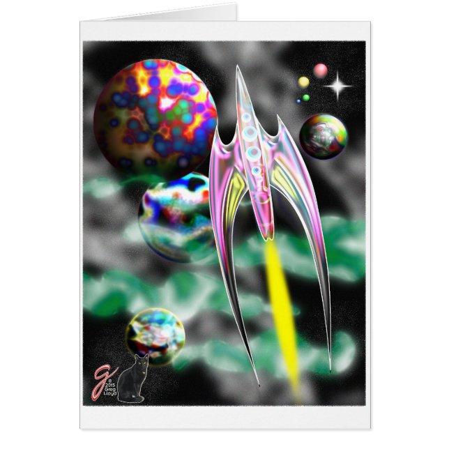 Cartão Rocket de vidro (Frente)