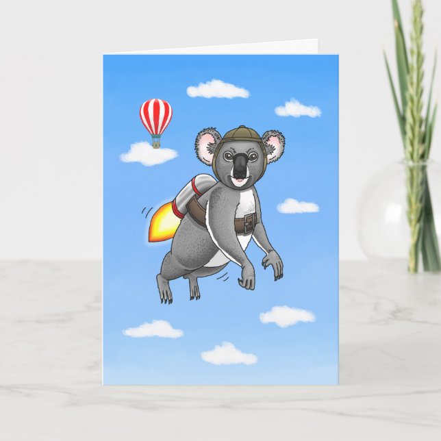 Cartão Rocket Koala (Frente)