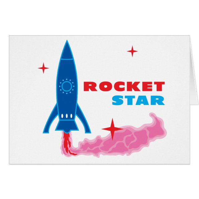 Cartão Rocket Star (Frente Horizontal)