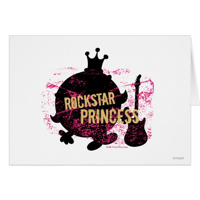 Cartão Rockstar Princess (Frente Horizontal)