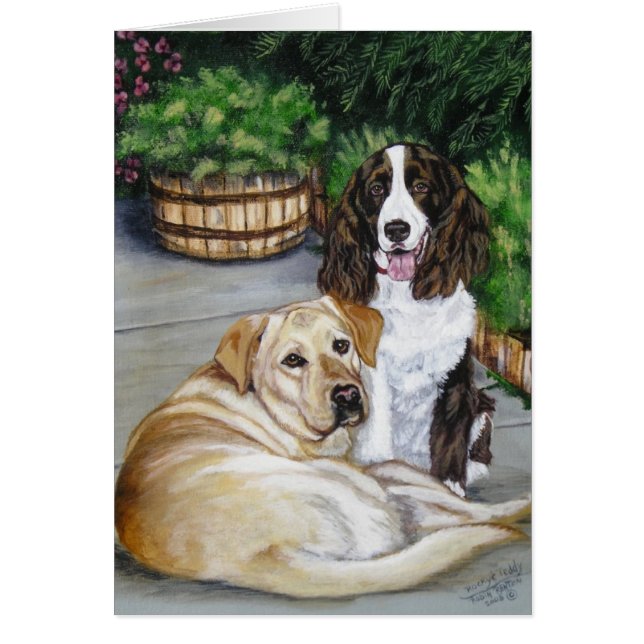 Cartão "Rocky e Ursinho" (Frente)