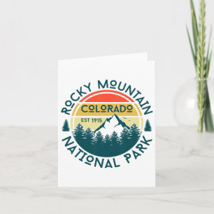 Cartão Rocky Mountain National Park Colorado Hiking Natur