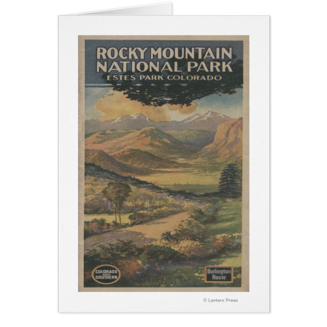 Cartão Rocky Mt. Nat'l Park Brochure # 1 (Frente)