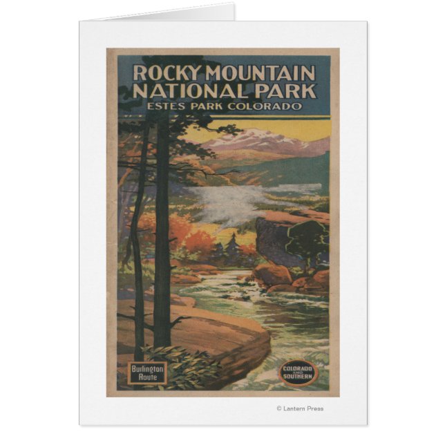 Cartão Rocky Mt. Nat'l Park Brochure # 2 (Frente)