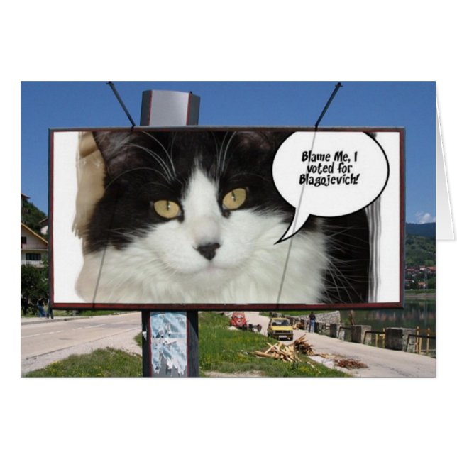 Cartão Rod Blagojevich (Frente Horizontal)