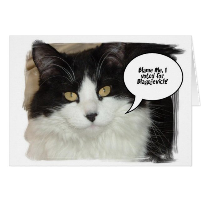 Cartão Rod Blagojevich Humor (Frente Horizontal)