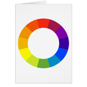 Cartão roda colorida