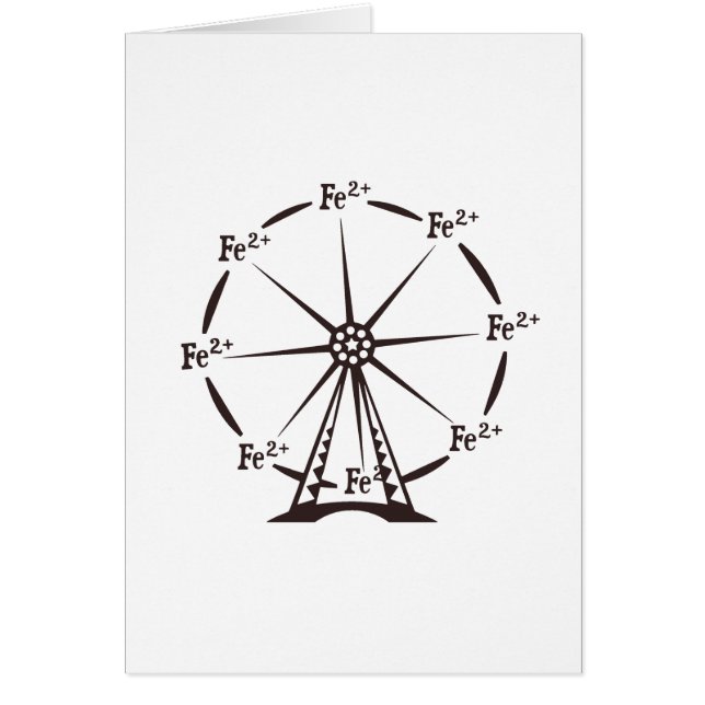 Cartão Roda de Ferris ferrosa (Frente)