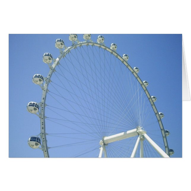 Cartão Roda de Las Vegas Ferris (Frente Horizontal)