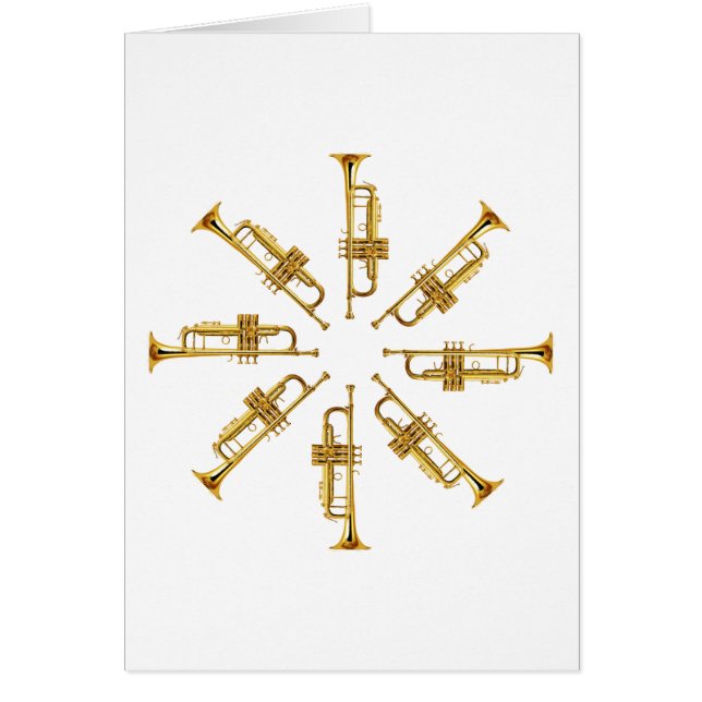 Cartão Roda de trompetes (Frente)