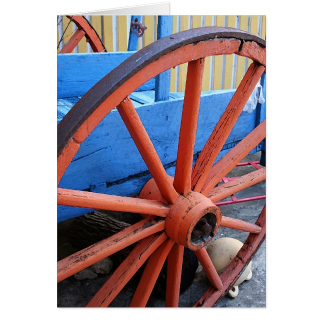 Cartão Roda de vagão (Frente)