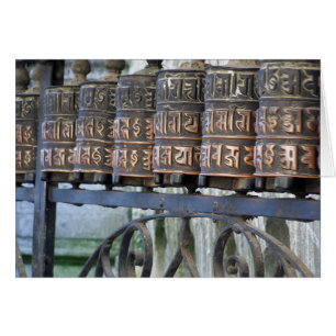 CARTÃO RODAS DE ORAÇÃO BUDISTAS, NEPAL