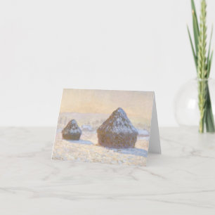 Cartão Rodas, Efeito de Neve, Notecard da Manhã