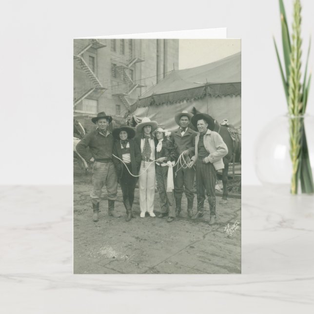 Cartão Rodeio de Chicago, 1929. (Frente)