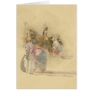 Cartão rodeo Bull Rider