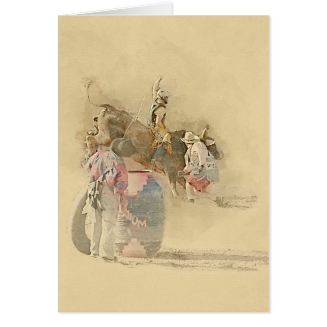 Cartão rodeo Bull Rider (Frente)