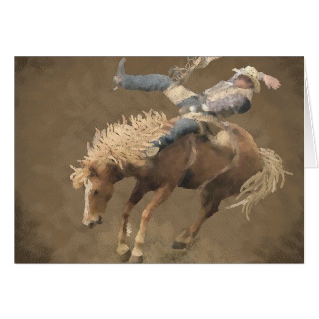 Cartão Rodeo Rider (Frente Horizontal)