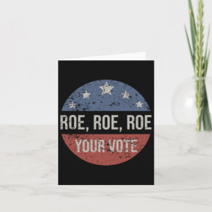 Cartão Roe Pro Choice Roe Roe Roe Voe Feminista