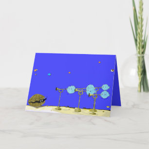 Cartão Roger and the Blowfish...Birthday Card.