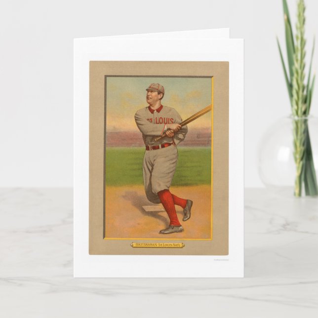 Cartão Roger Bresnahan Cardinals Baseball 1911 (Frente)