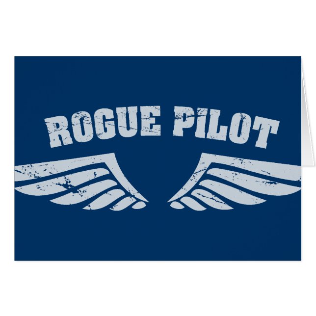 Cartão Rogue Pilot Wings (Frente Horizontal)