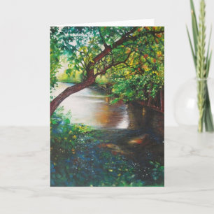Cartão Rogue River Painting, Rockford, MI Greeting Cards