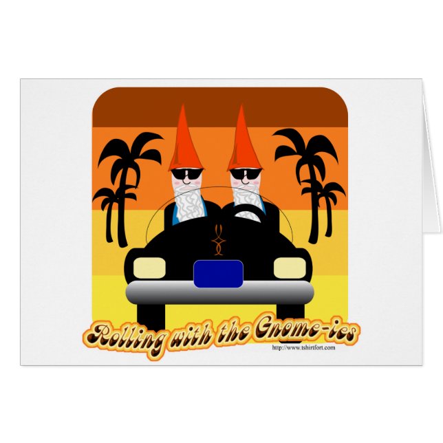 Cartão Rolamento com o Gnom-ies (Frente Horizontal)