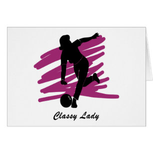 Cartão Rolamento: Senhora elegante Jogador